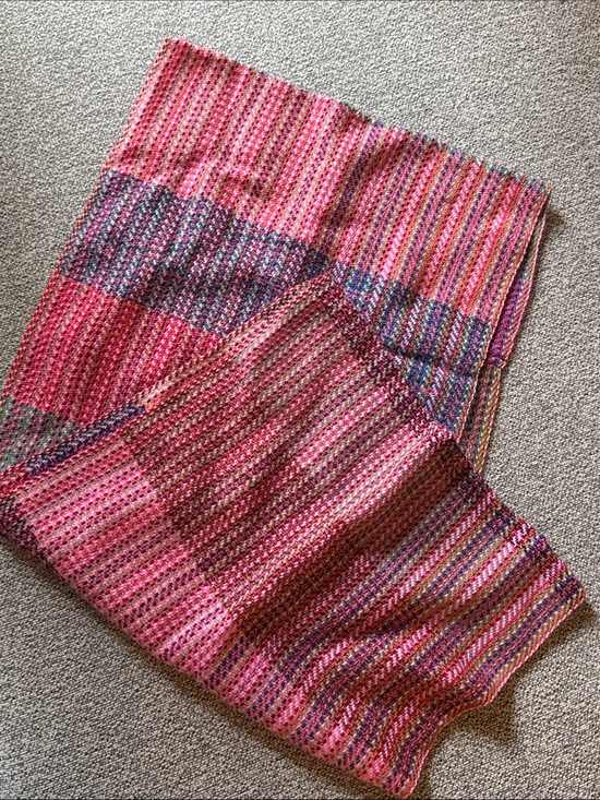 Other - Women’s Pink Multicolor Infinity Knit Scarf - Brand Not Specified